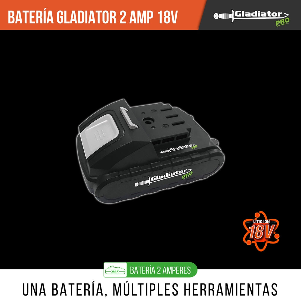 Batería 18V 2AMP GLADIATOR