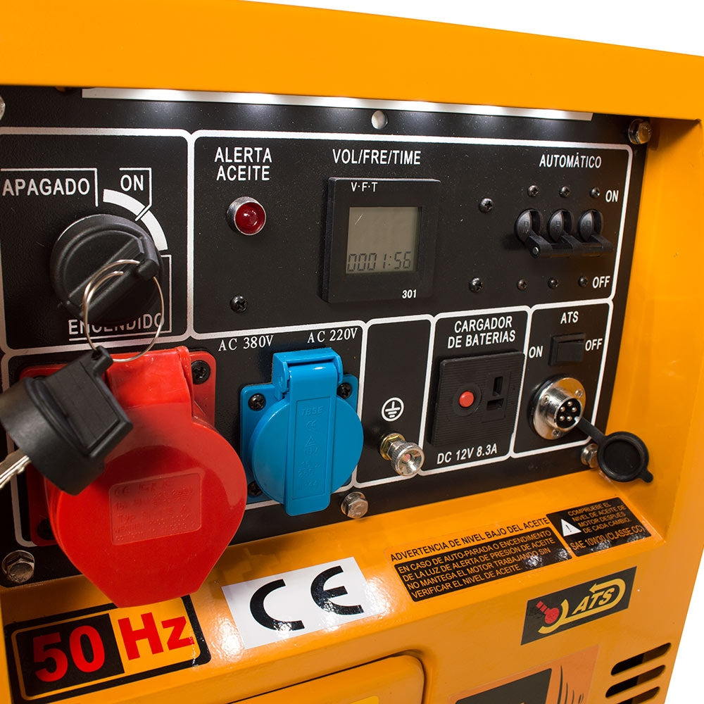 Generador Diesel 5,6KW 380 V Trifasico SDG6500S3 SDS POWER