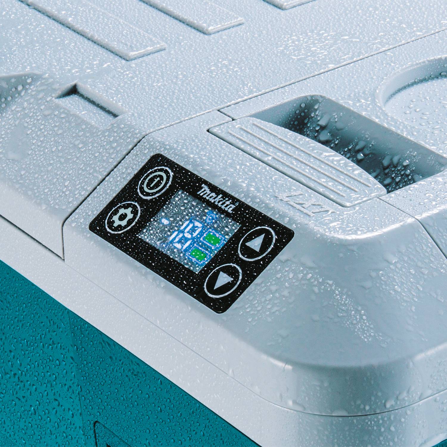 Combo Cooler Inal. DCW180 + Lampara-Radio Inal. DMR057 + 2 Baterías 18V + Cargador Rápido Baterías MAKITA
