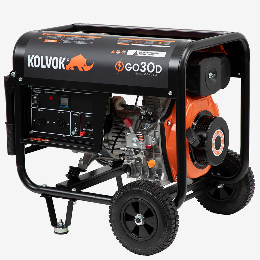 Generador Diésel Monofásico Kolvok GO30D 3kVA