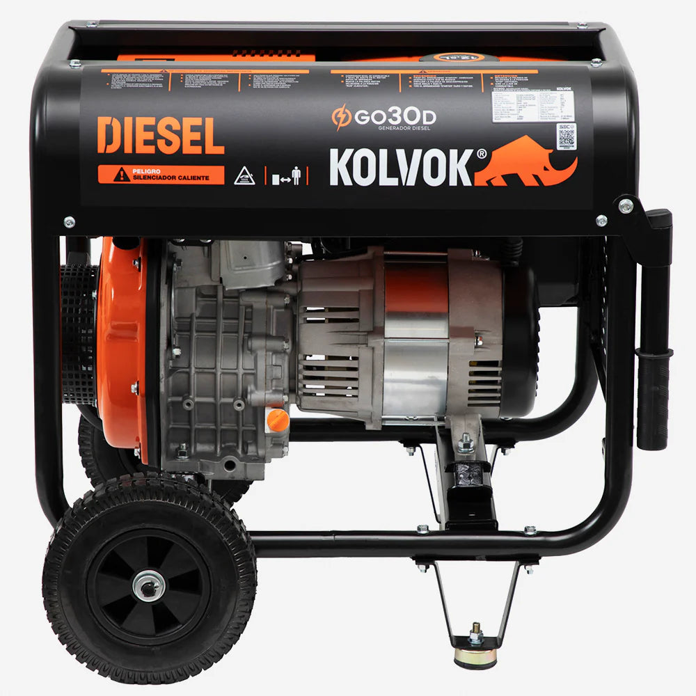 Generador Diésel Monofásico Kolvok GO30D 3kVA