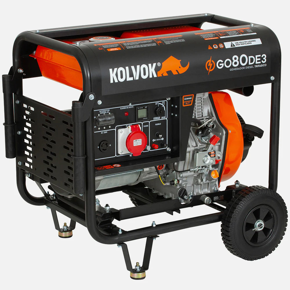 Generador Diésel Trifásico Kolvok GO80DE3 8.1 kVA