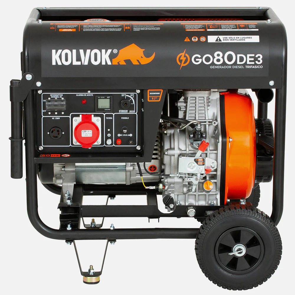 Generador Diésel Trifásico Kolvok GO80DE3 8.1 kVA