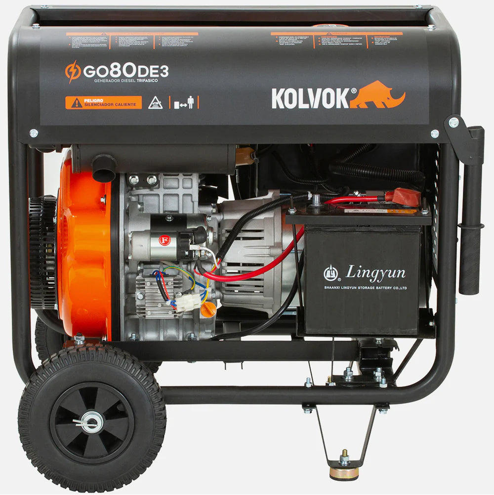 Generador Diésel Trifásico Kolvok GO80DE3 8.1 kVA