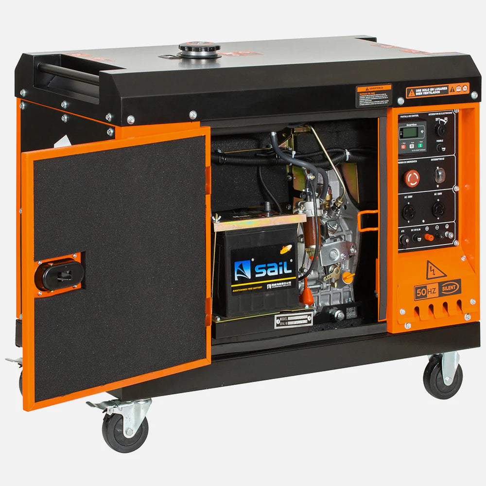 Generador Diésel Kolvok GS850D 6.5kVA Monofásico Insonorizado c/ ATS