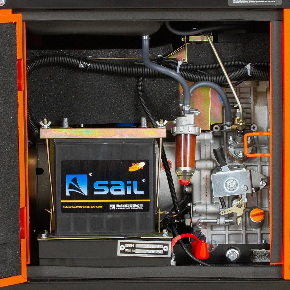 Generador Diésel Kolvok GS850D 6.5kVA Monofásico Insonorizado c/ ATS