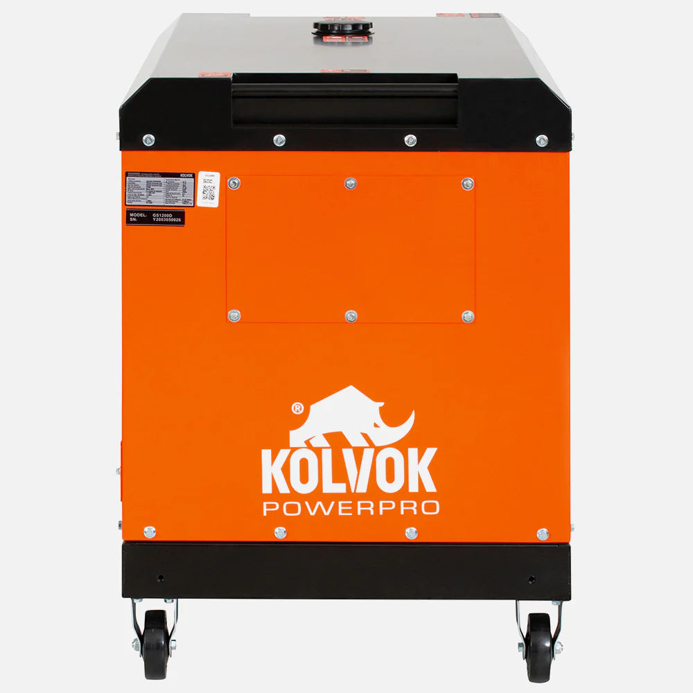 Generador Diésel Monofásico Kolvok GS1200D 12kVA Insonorizado c/ Salida ATS