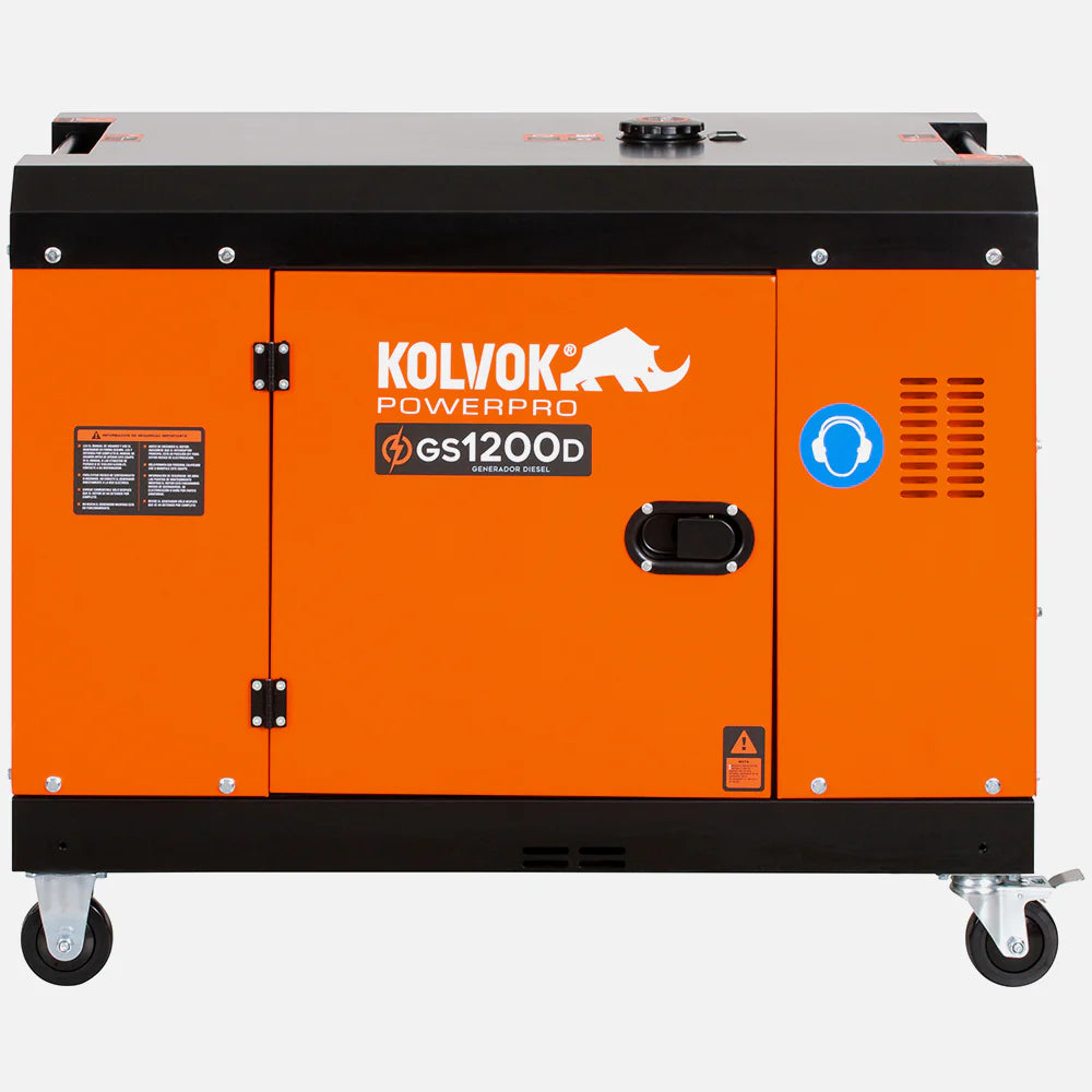 Generador Diésel Monofásico Kolvok GS1200D 12kVA Insonorizado c/ Salida ATS