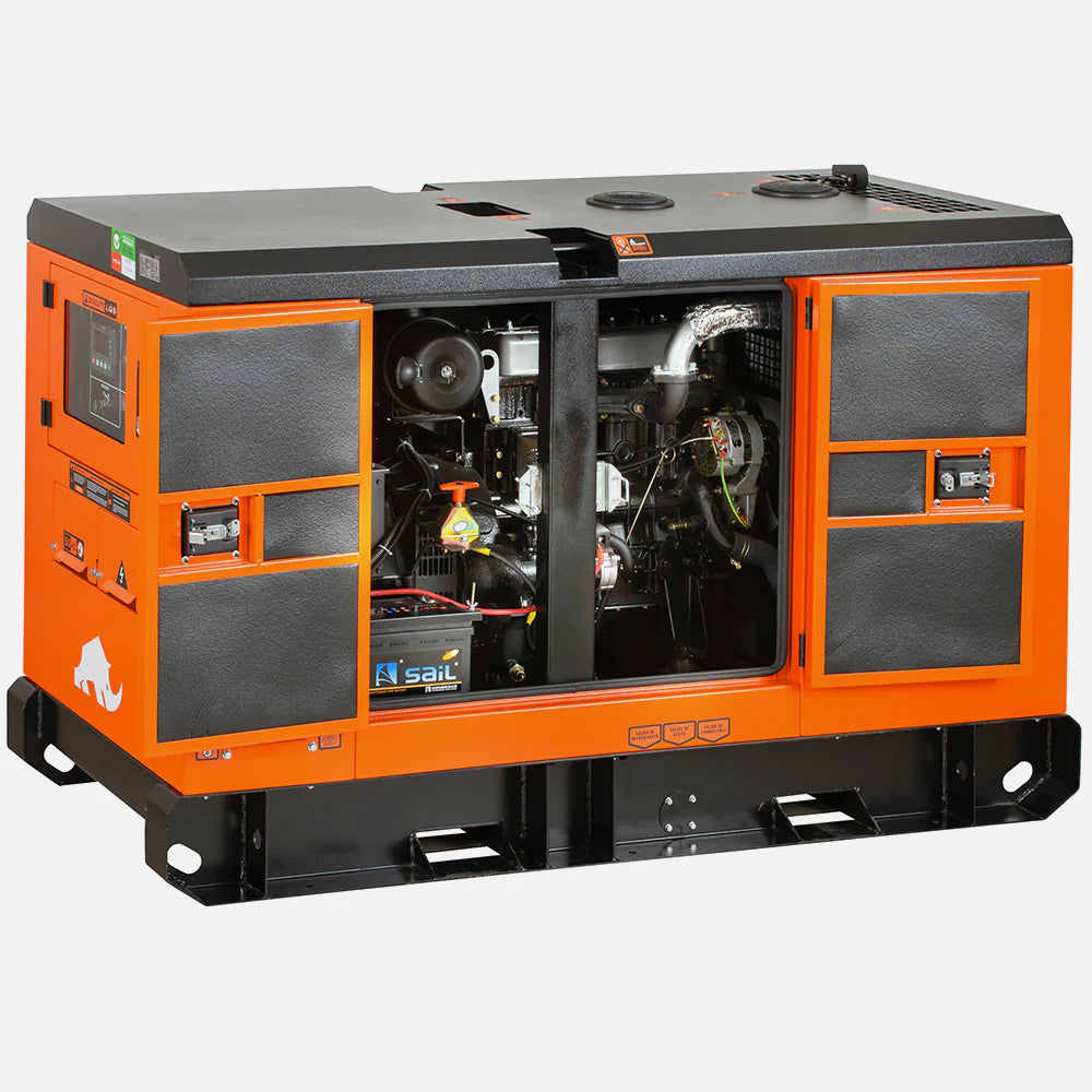 Generador Diésel Trifásico Kolvok GSS22D3 22kVA Insonorizado c/ Salida ATS