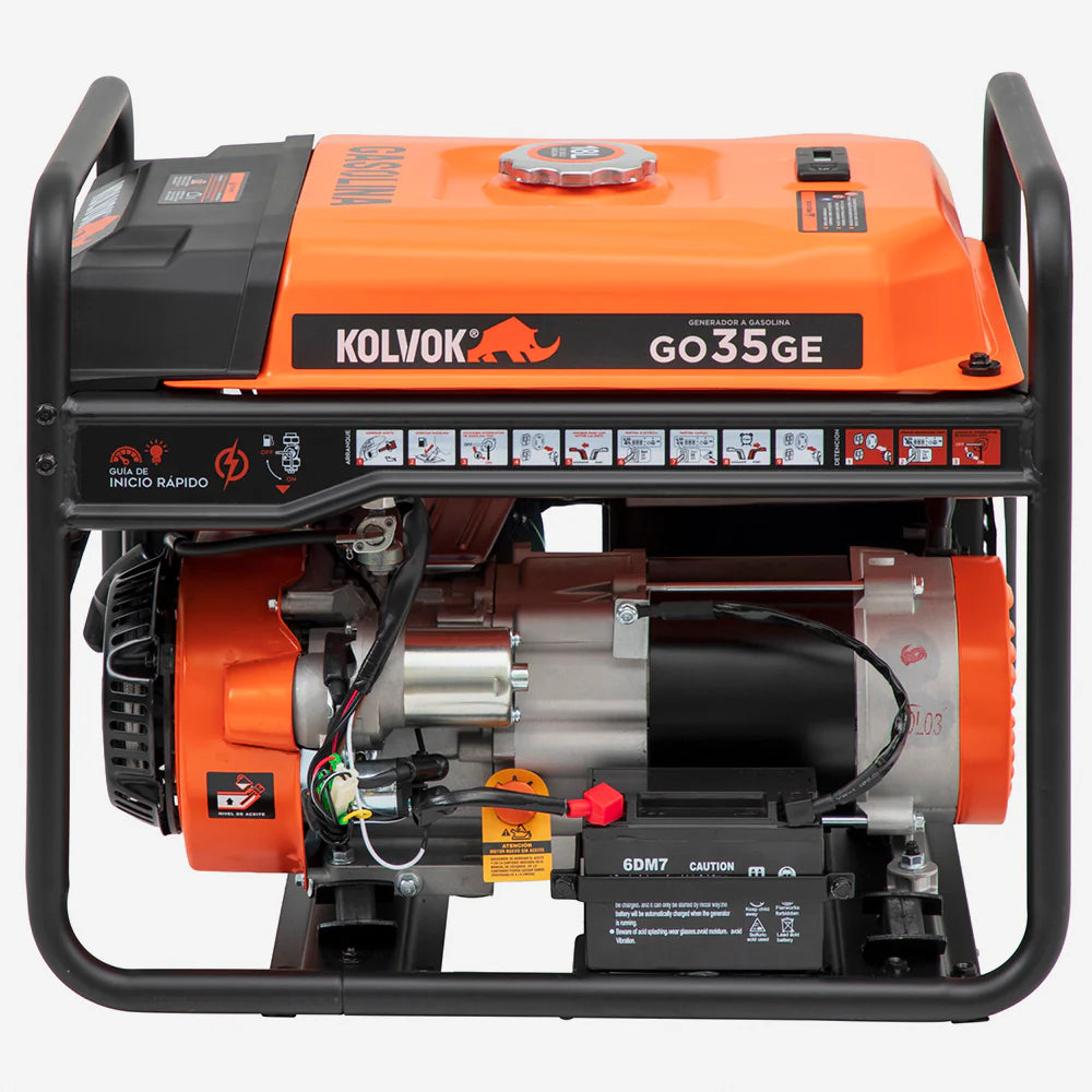 Generador Gasolina Monofásico Kolvok GO35GE 3.5kVA c/ Salida ATS