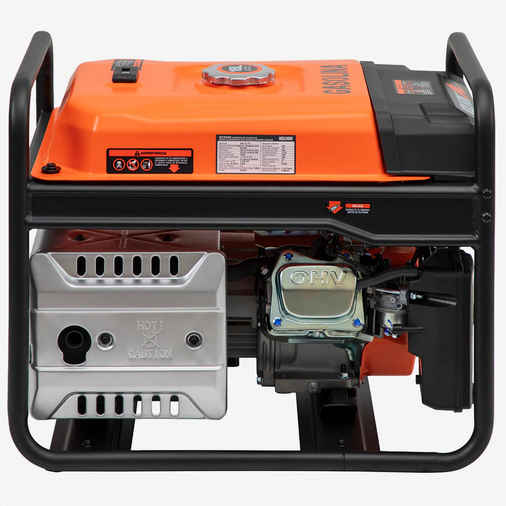 Generador Gasolina Monofásico Kolvok GO35GE 3.5kVA c/ Salida ATS