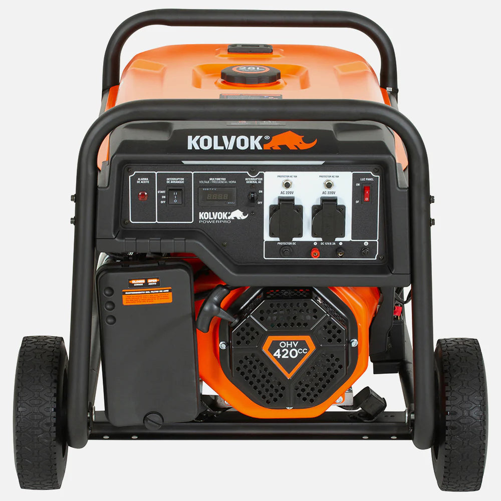 Generador Gasolina Monofásico Kolvok GO55GE 5.5kVA c/ Salida ATS