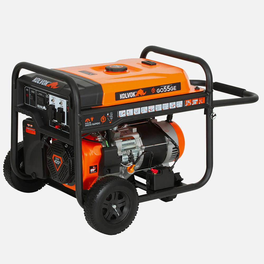 Generador Gasolina Monofásico Kolvok GO55GE 5.5kVA c/ Salida ATS