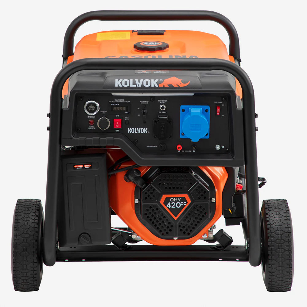 Generador Gasolina Monofásico Kolvok GO70GTA 6.5kVA c/ Salida ATS
