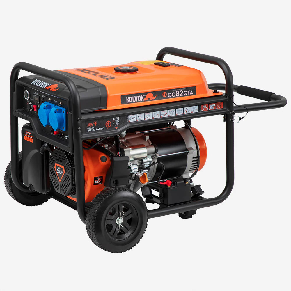 Generador Gasolina Monofásico Kolvok GO82GTA 8.5kVA c/ Salida ATS