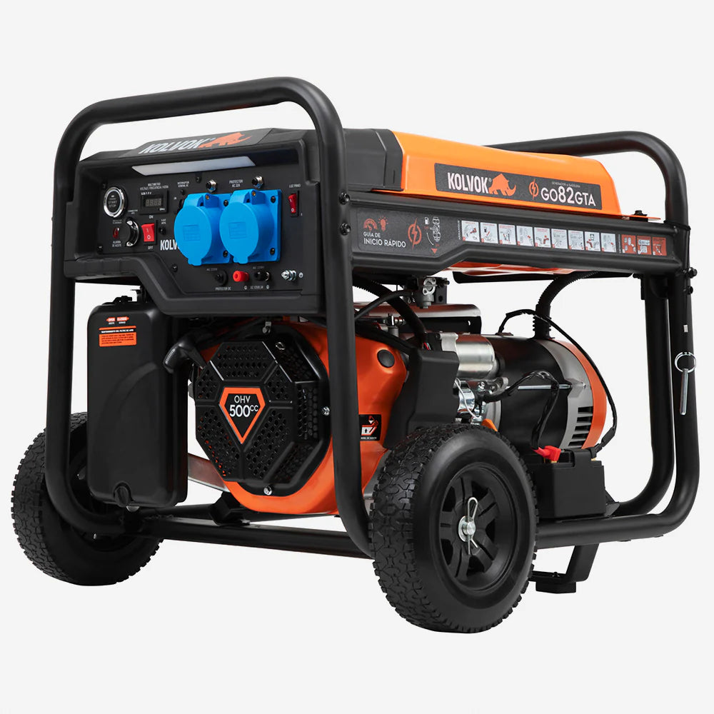 Generador Gasolina Monofásico Kolvok GO82GTA 8.5kVA c/ Salida ATS