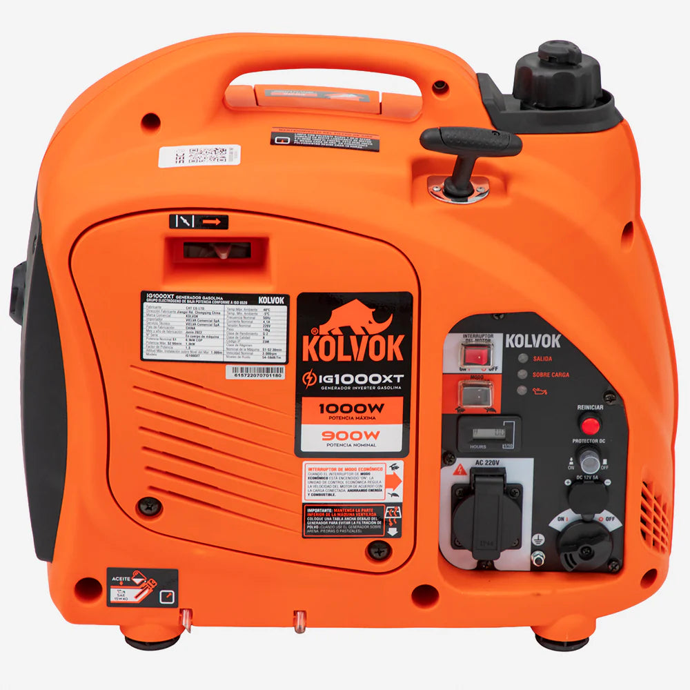 Generador Inverter Kolvok IG1000XT 1kVA Gasolina Monofásico Portátil
