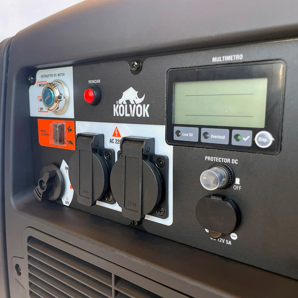 Generador Inverter Kolvok IG3200XT 3.2kVA Gasolina Monofásico c/ Control Remoto
