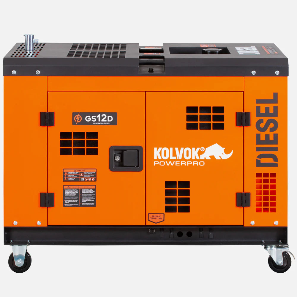 Generador Diésel Monofásico Kolvok GS12D 10kVA Insonorizado c/ Salida ATS