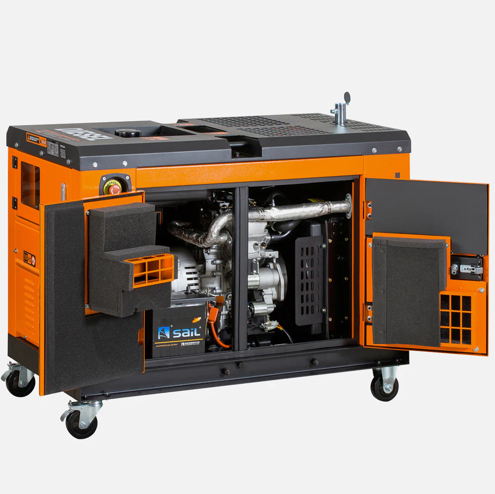 Generador Diésel Monofásico Kolvok GS12D 10kVA Insonorizado c/ Salida ATS