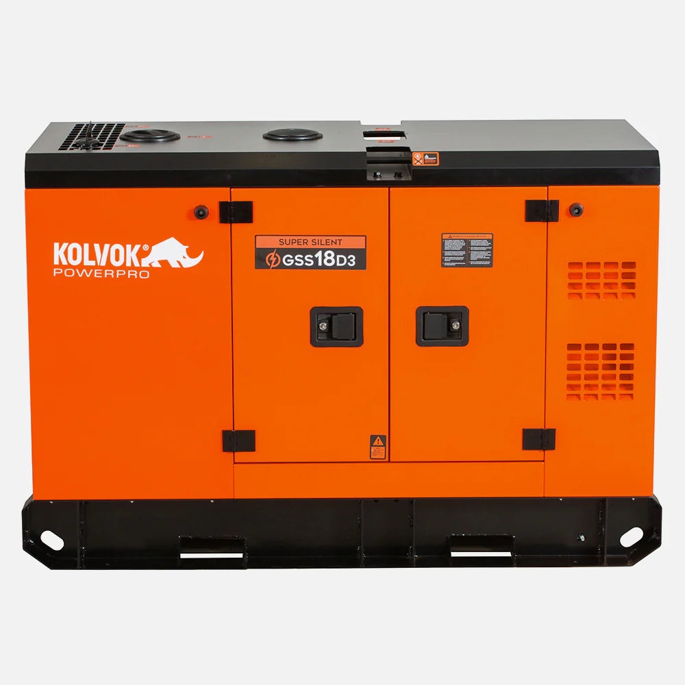 Generador Diésel Trifásico Kolvok GSS18D3 18kVA Insonorizado c/ Salida ATS