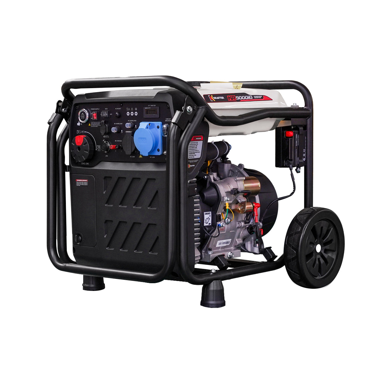 Generador Gasolina Inverter Partida Electrica con conexión ATS KR-9000iD KRAFTER