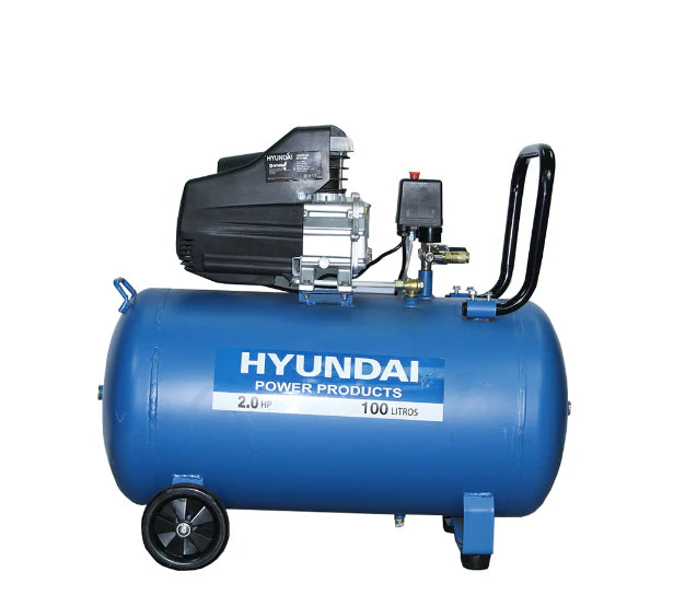 Compresor Hyundai 2HP 100L 115PSI - Directo