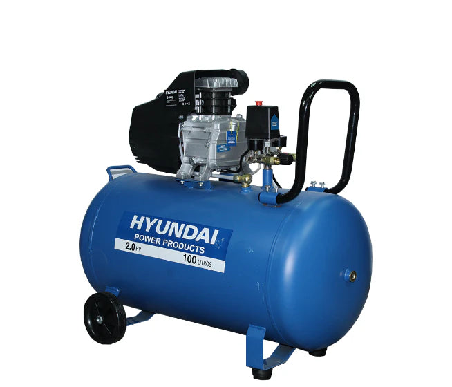 Compresor Hyundai 2HP 100L 115PSI - Directo