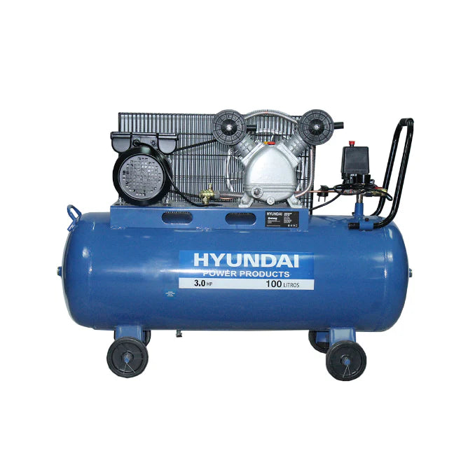 Compresor Hyundai 3HP 100L 115PSI - Correa