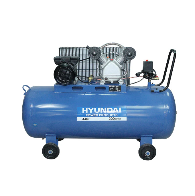 Compresor Hyundai 3HP 200L 115PSI - Correa