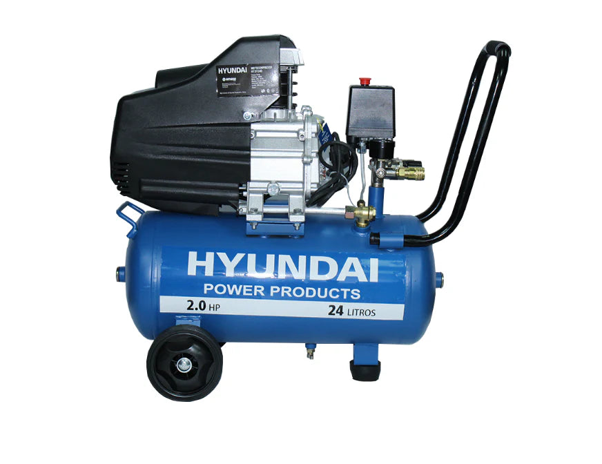 Compresor Hyundai Monofásico 2HP 24L 115PSI - Directo