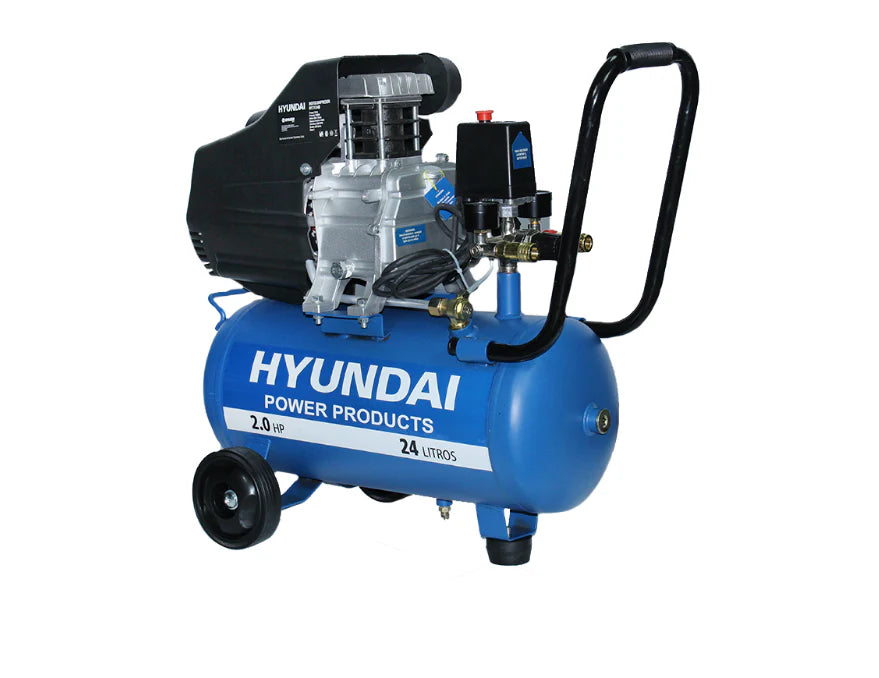 Compresor Hyundai Monofásico 2HP 24L 115PSI - Directo