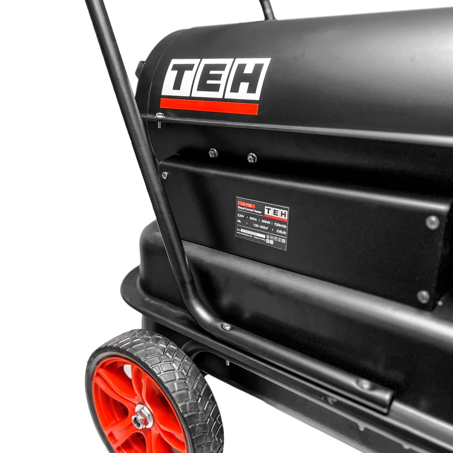 Turbocalefactor Diésel TEHTOOLS LGY30 – 30 kW, 38 L, Ruedas Industriales