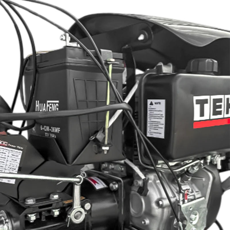 Motocultivador Diésel TEHTOOLS 10 HP – Partida Eléctrica, 3 Marchas, Arado y Cultivador
