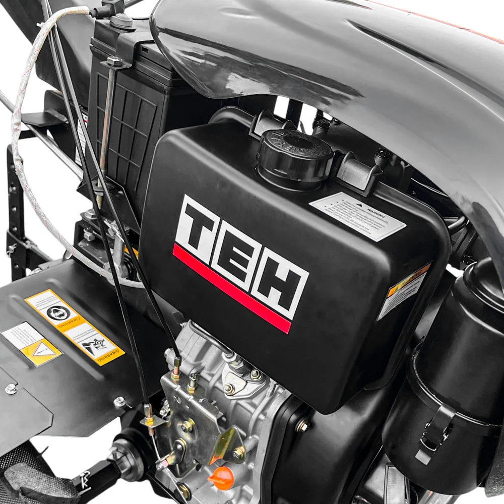 Motocultivador Diésel TEHTOOLS 10 HP – Partida Eléctrica, 3 Marchas, Arado y Cultivador