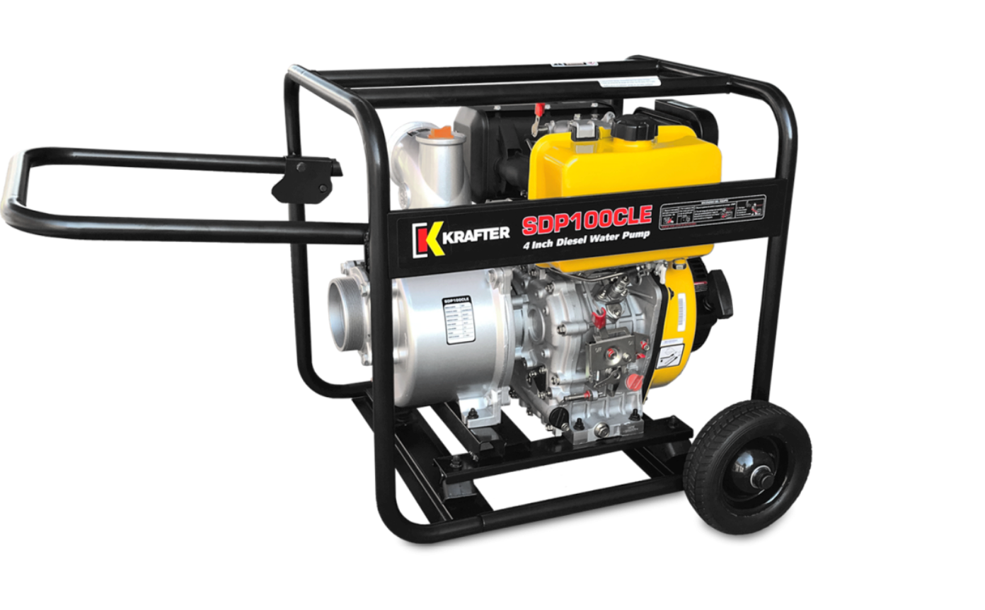 Motobomba Diesel Caudal 3"x3" 6HP KRAFTER