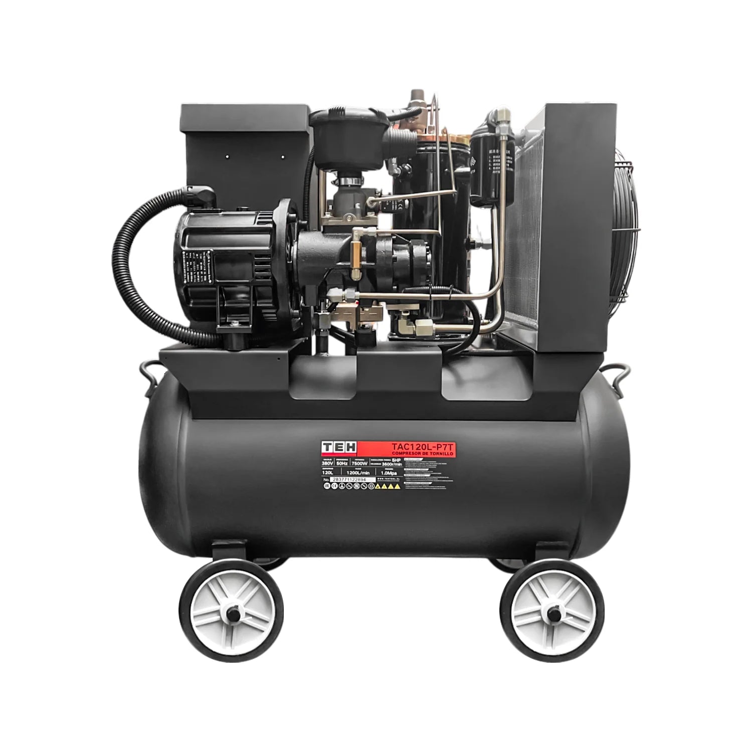 Compresor de Tornillo TEHTOOLS 7,5 kW (10 HP) – 120 L, 380 V, Industrial