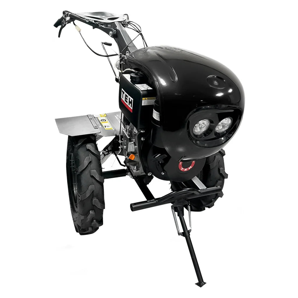 Motocultivador Diésel TEHTOOLS 10 HP – Partida Eléctrica, 3 Marchas, Arado y Cultivador