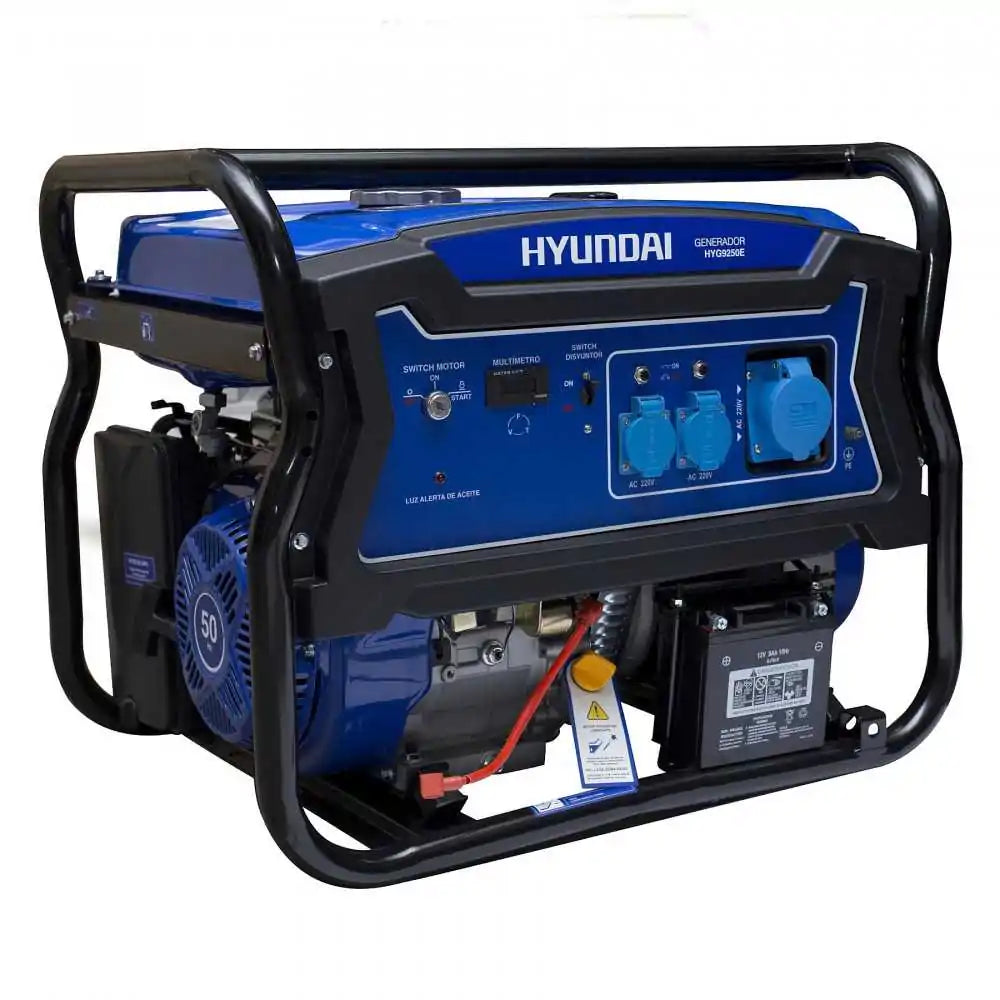 Generador Electrico Gasolina 6500W Partida Electrica HYUNDAI