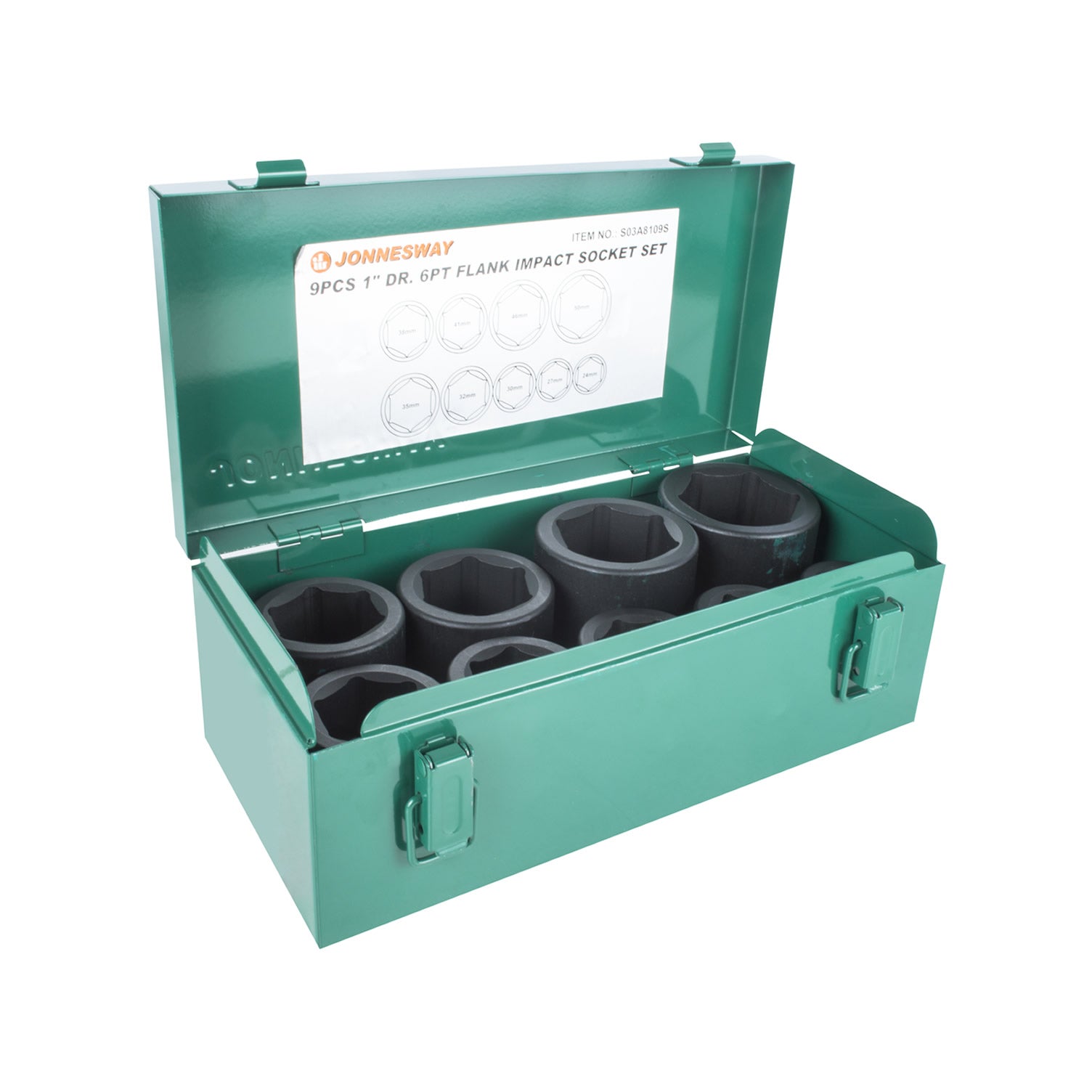 CAJA de DADOS de IMPACTO 1&#39;; 9 piezas PS03A8109S