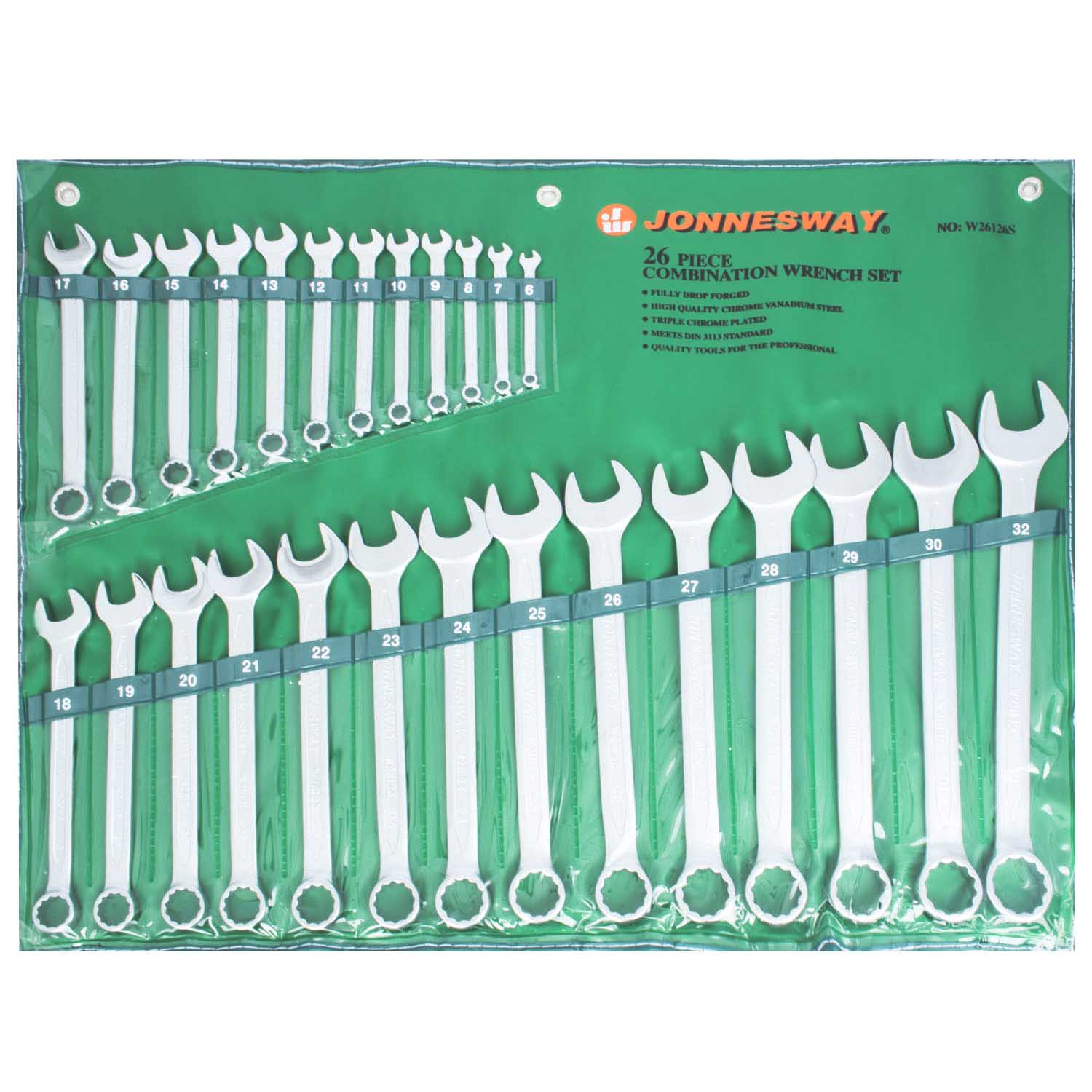 SET de LLAVES PUNTA CORONA 26 piezas W26126S