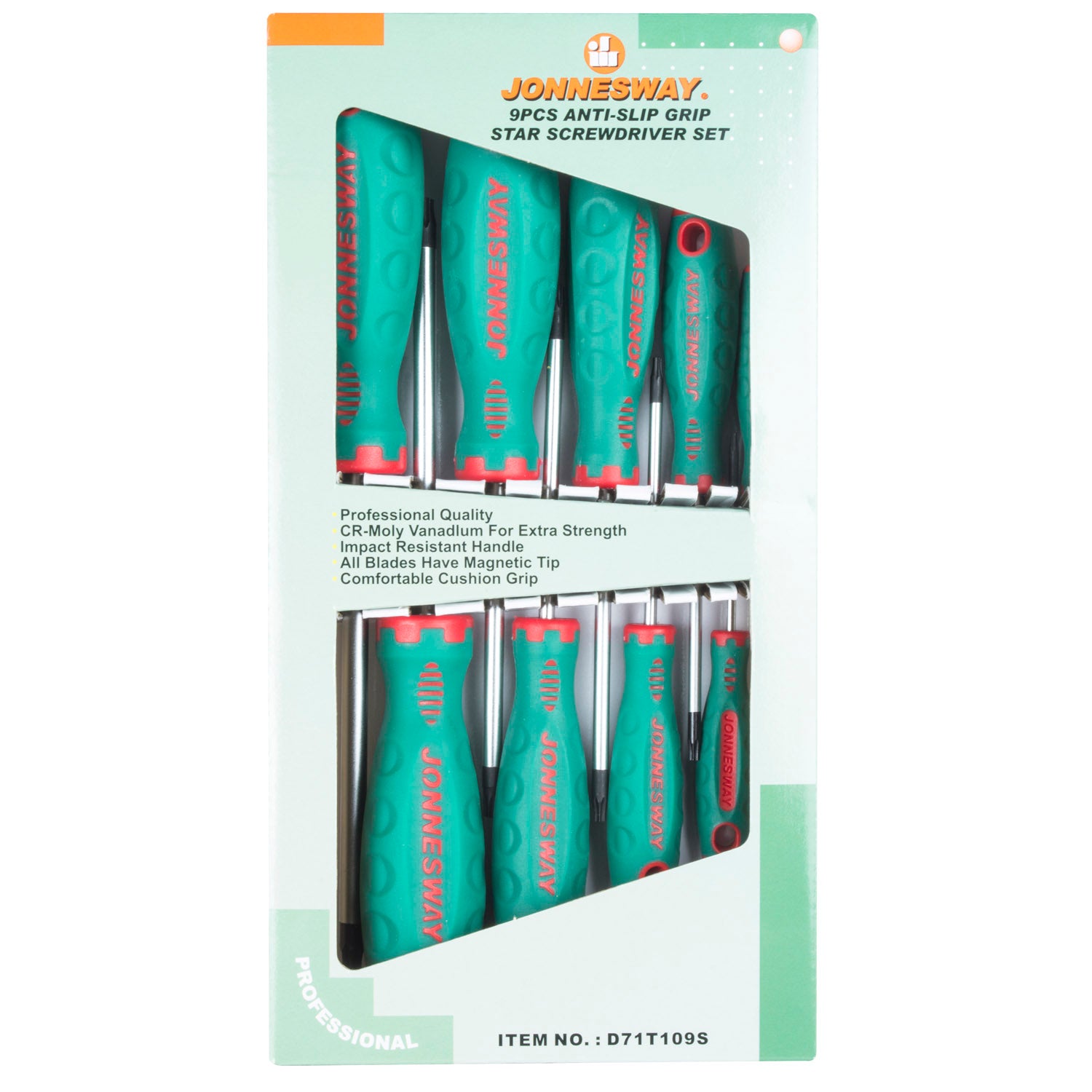 JUEGO DESTORNILLADORES TORX 9 piezas D71T109S