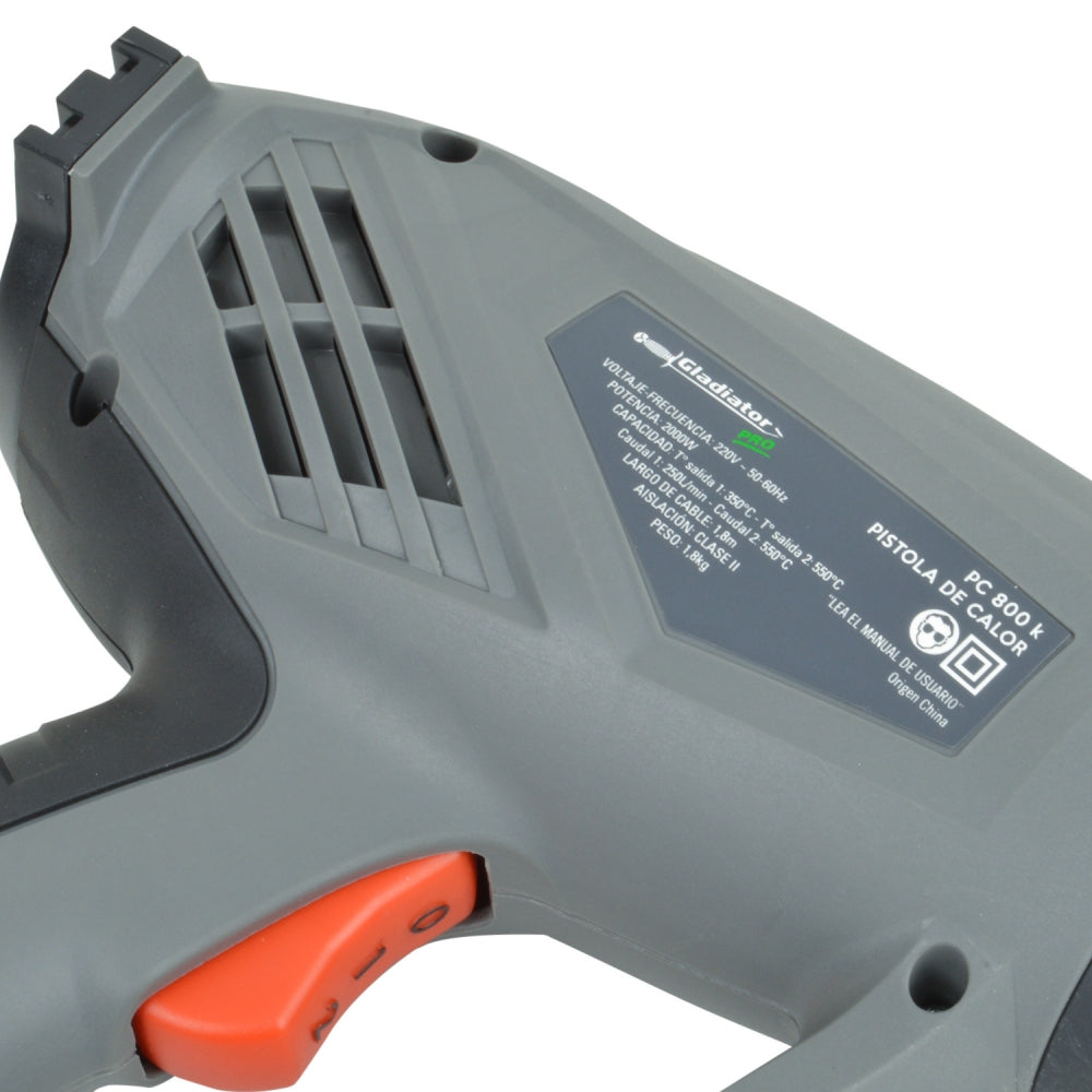 PISTOLA de CALOR 2000w PC 800K