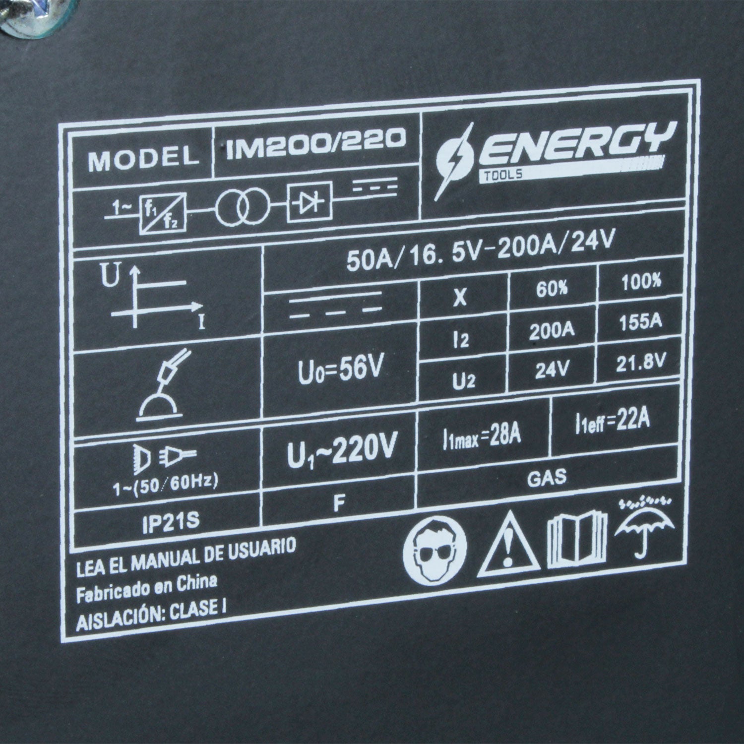 Soldadora MIG IM 200/220 ENERGY