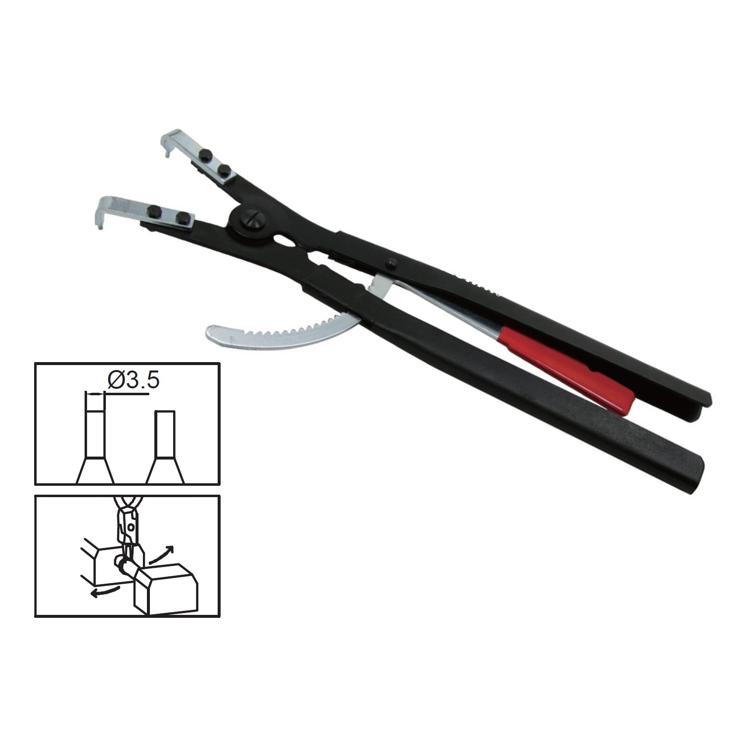 ALICATE SEGURO SEGERS EXTERIOR 20&#39;; Curvo P9920D
