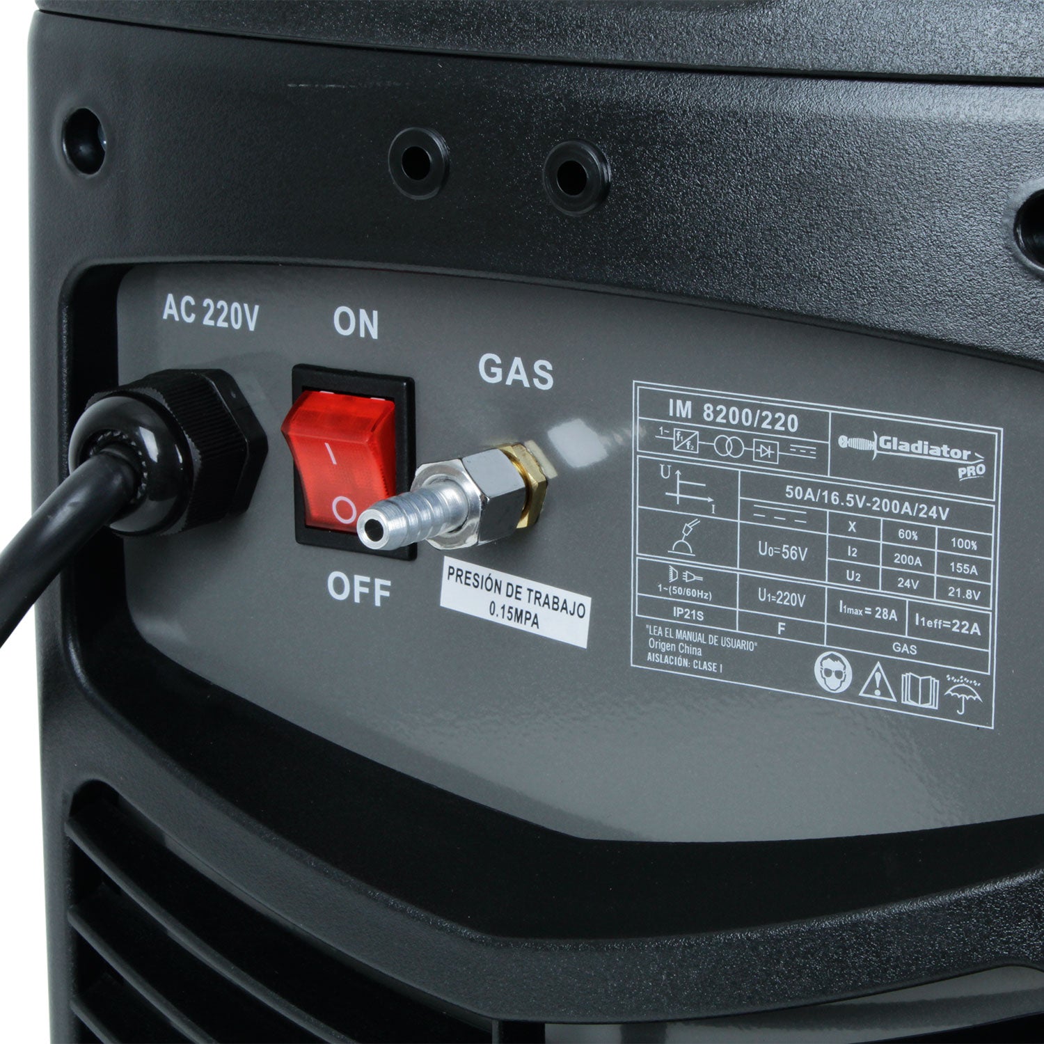 SOLDADORA INVERTER ARCO MANUAL TIG AF 200a ITE8200