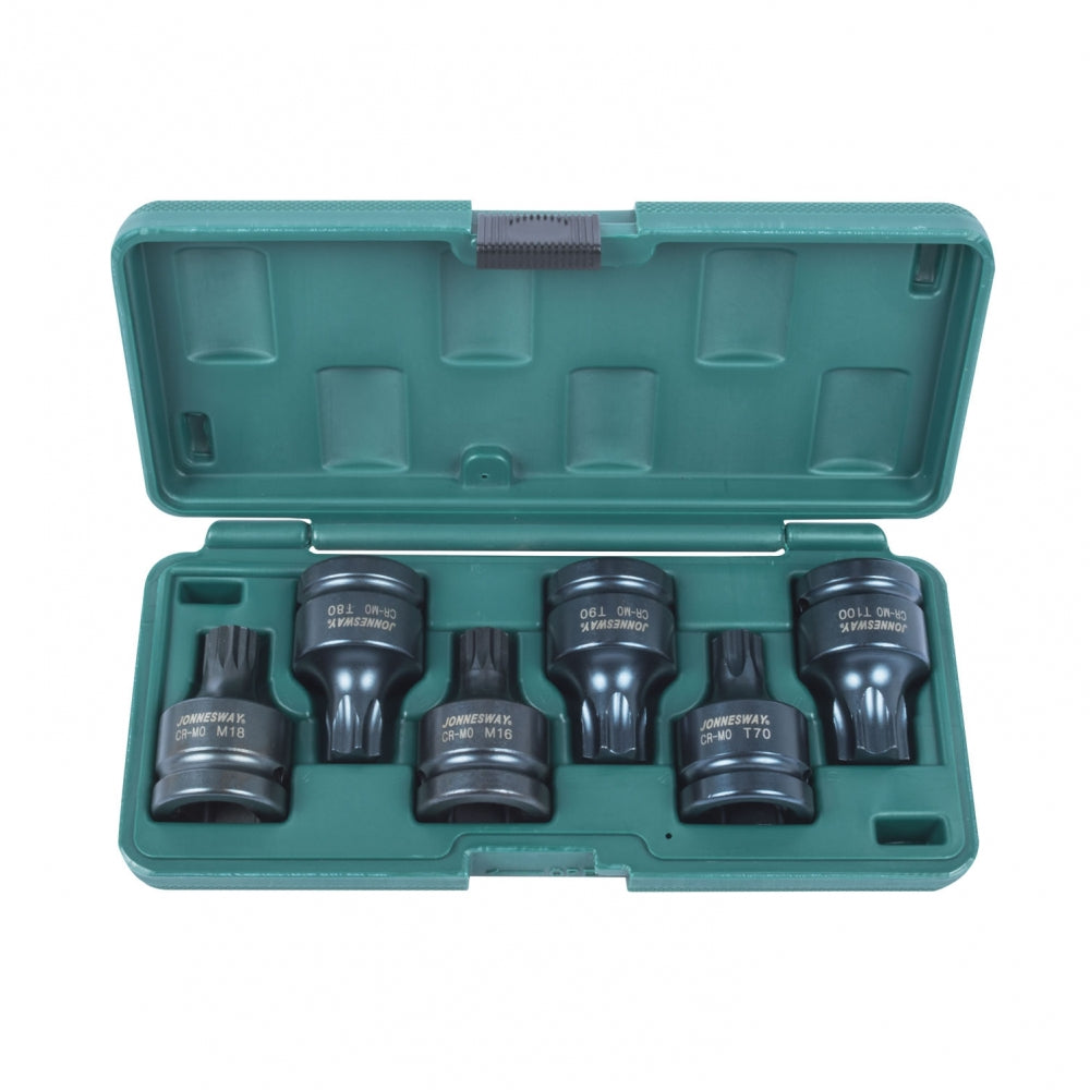 JUEGO de DADOS IMPACTO 3/4&#39;; TORX E IMBUS S64A6306S