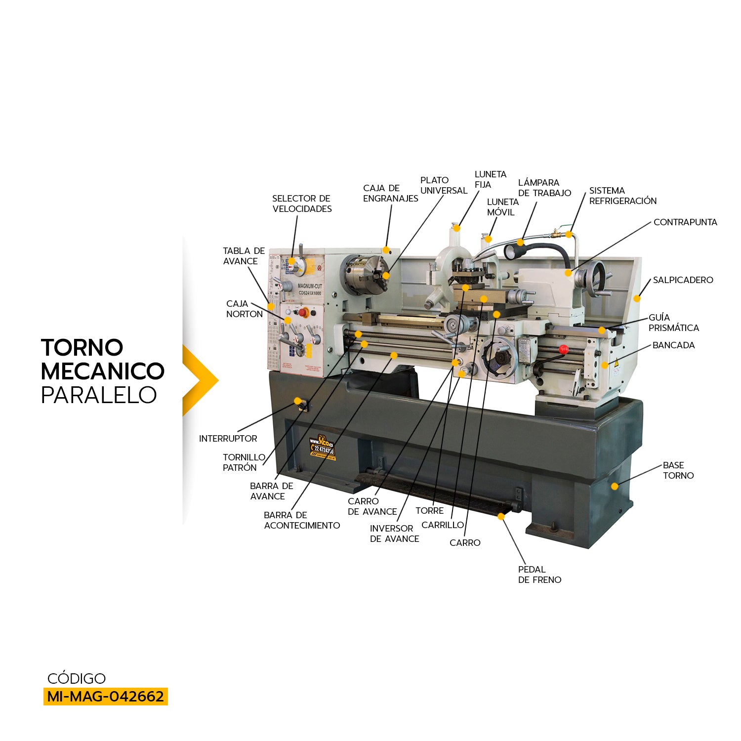 TORNO MECANICO PARALELO CM6241