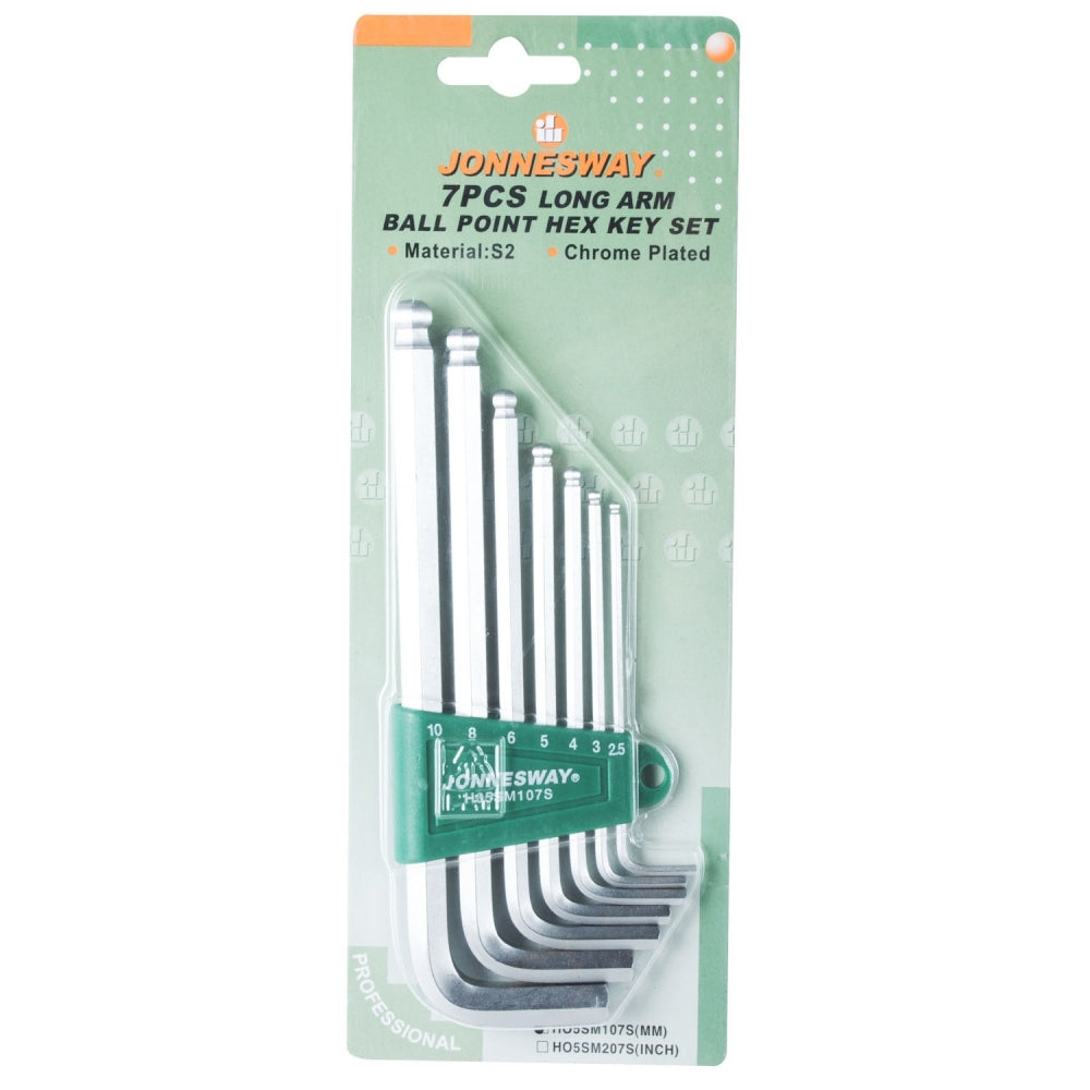 JUEGO de LLAVES HEXAGONALES PUNTA BOLA 7 pcs H05SM