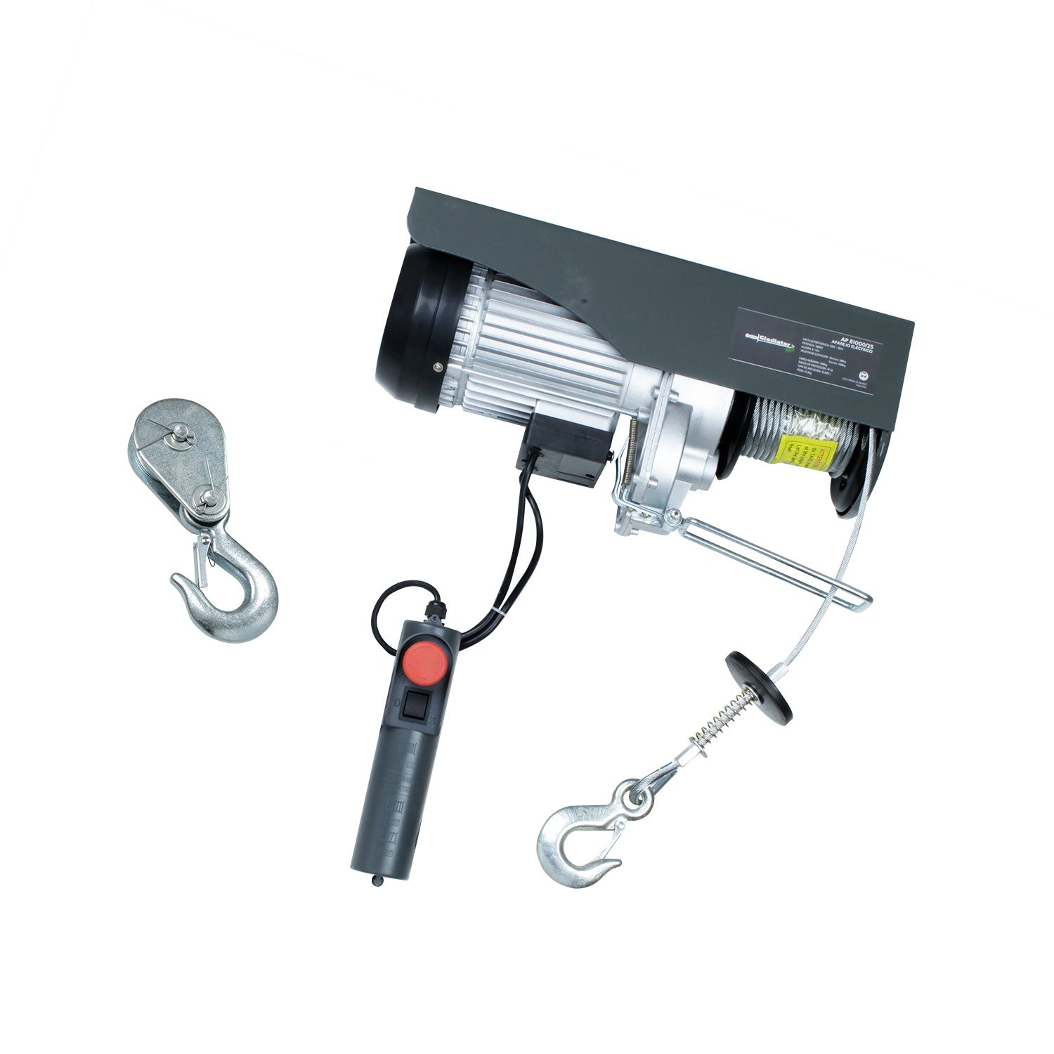 TECLE ELECTRICO 1000kg 1800w Alzada 6-12mts AP810